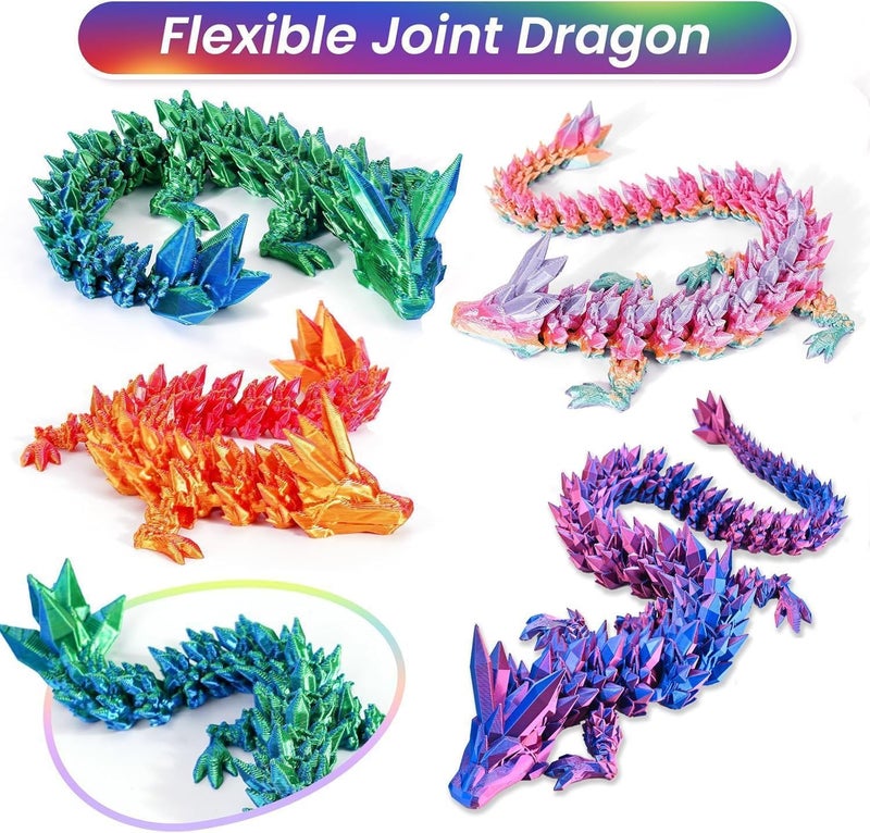Rapean 3D Printed Dragon Eggs with Dragon Inside – Fantasy Tabletop Decor, 3D Printing Toys for Kids & Adults – Unique Desktop Decoration & Collectible – Christmas Ornament & Stocking Stuffers (4 Pack) - Image 5